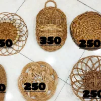 دیوار کوب حصیری