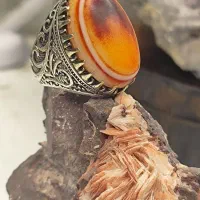 انگشتر باباقوری مهره کهنه سه پوست سلیمانی کد ۱|جواهرات|اصفهان, شیخ اشراق|دیوار