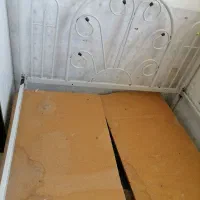 تخت دو نفره محکم فلزی سفید 790000