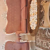 مبل ده نفره . دوتا عسلی و جلو مبلی