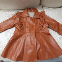 کاپشن چرم دخترانه برای دو تا ۳ ساله