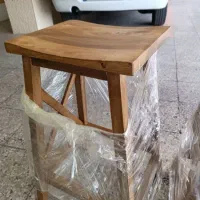 صندلی اپن(کانتر) طرح روستیک تمام چوب گردو نو