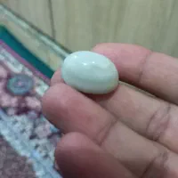 سنگ عقیق سلیمانی عتیقه قدیم سفید کمیاب|بدلیجات|اهواز, گلستان|دیوار