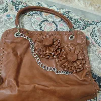 کیف چرم قهوه‌ای