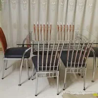 میز نهارخوری شیش نفره بدون عیب وایراد