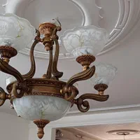 لوستر به همراه لامپ|لوستر و چراغ آویز|اراک, |دیوار