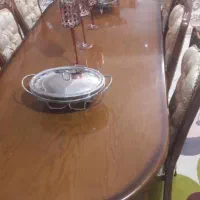 میز نهار خوری ۸ نفره چوب راش درجه یک