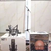 لوازم استدیویی نو میکروفون هدفون پایه میکروفون