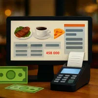 نرم افزارحسابداری و فروش برای رستوران فست فود کافه