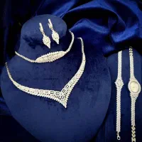 سرویس‌ نقره با عیار ۹۲۵،مشابه طلا و آبکاری رودیوم|جواهرات|تبریز, |دیوار