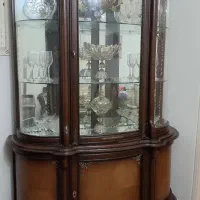 بوفه دو تیکه تمام چوب گردو