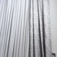 پرده پذیرایی سفید و طوسی (فروش فوری بعلت جابجایی)|پرده، رانر، رومیزی|تهران, تهرانسر مرکزی|دیوار