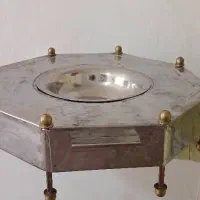 منقل استیل پایه برنجی|کلکسیون اشیاء عتیقه|خمین, |دیوار