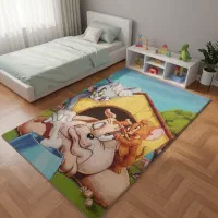 فرش اتاق کودک تمیز و سالم