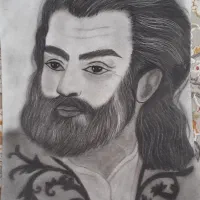 طراحی سیاه قلم باقیمت مناسب انجام میدم|تابلو، نقاشی، عکس|بیرجند, |دیوار