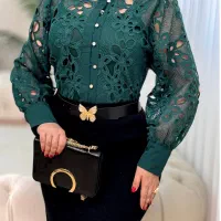 شومیز و شلوار گیپور وارداتی