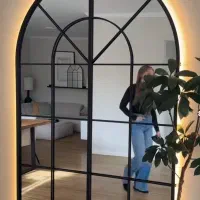 قاب اینه فلزی|آینه|قم, قلعه کامکار|دیوار