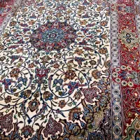 فروش فرش دستباف ابریشمی حاشیه لاکی|فرش|اصفهان, گلستان|دیوار