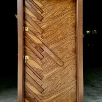 درب ضد سرقت بلوط نرده استیل، شیشه ای،سکوریت کدZ010|مصالح و تجهیزات ساختمان|چمستان, |دیوار
