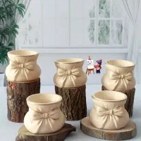 جابراشی وگلدان و شات شمع طرح پاپیون