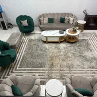 مبل شیک طوسی و سبز