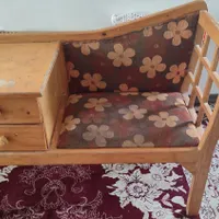 میز تلفن چوبی