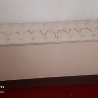 تخت دونفره جکدار  کرم رنگ  مدل مروارید با رو تختی|تخت و سرویس خواب|تهران, علی‌آباد|دیوار