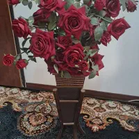 گل رز  و گلدان نو