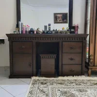 دراور چوبی ، میز آرایش چوبی، چوب ، آینه