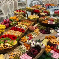 انواع فینگرفود دسر دلمه پیراشکی میوه ارایی و..