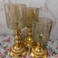 جاشمعی ۳ عدد طلایی رنگ