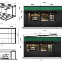 ساخت کانکس متحرک (کانفود ) قهوه