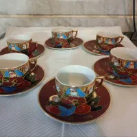 یک دست قهوه خوری قدیمی اصل ژاپن آکبند و نو