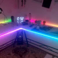 میز گیمینگ ARGB سفید