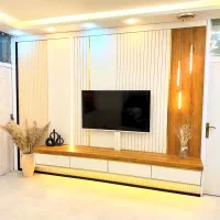 ترمووال ماربل شیت کابینت کمددیواری میز تی وی