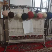 دار قالی همراه دف و قلاب و سیخ