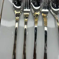قاشق چنگال خارجی اصل 4 میل واقعی 18/10استیل نگیر|ظروف سرو و پذیرایی|یزد, |دیوار