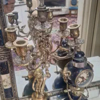 لوستر برنز 6 شاخه|لوستر و چراغ آویز|ری, منصوریه منگل|دیوار