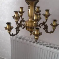 یک جفت لوستر ۱۰ شاخه برنز فرشته کاملا نو