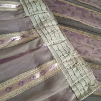 پرده شیشه ای ۲ عدد ابعاد ۱۸۰ در ۱۸۰|پرده، رانر، رومیزی|آمل, |دیوار