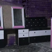 دکور آرایشگاه و3قاب وآیینه+(میزفرفوژه همراه آینه)