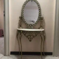 آینه شمعدان تمام برنز در حد نو