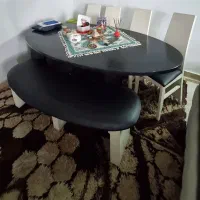 ست مبل و ناهارخوری چوبی با (میز تلویزیون ،کمد)|مبلمان خانگی و میز عسلی|تهران, امام زاده حسن|دیوار