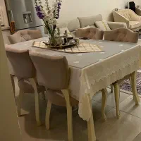 ناهارخوری شش نفره همرا شیشه