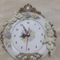 ساعت سفید دیواری
