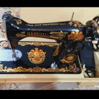 چرخ خیاطی مارشال قدیمی همراه با پدال برقی