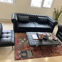 فروش یک دست مبل چرم برند ارتاژ دیزاین|مبلمان اداری|تهران, ونک|دیوار