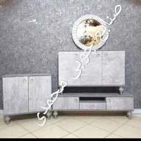 کنسول مدل حصیری دو رنگ سفید لیون|بوفه، ویترین، کنسول|قم, نیروگاه|دیوار