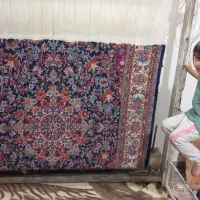 فرش ریزبافت گل ابریشم|فرش|نهاوند, |دیوار
