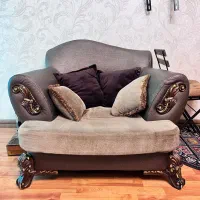 مبل راحتی ۷ نفره تُرک چوب، سنگین ، جوندار و محکم|مبلمان خانگی و میز عسلی|گنبد کاووس, |دیوار